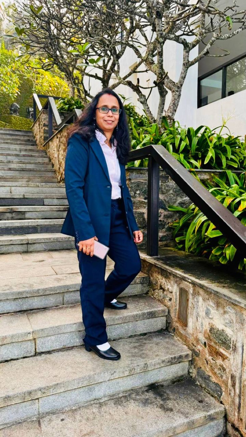 Dietitian Anitha K.P in professional attire